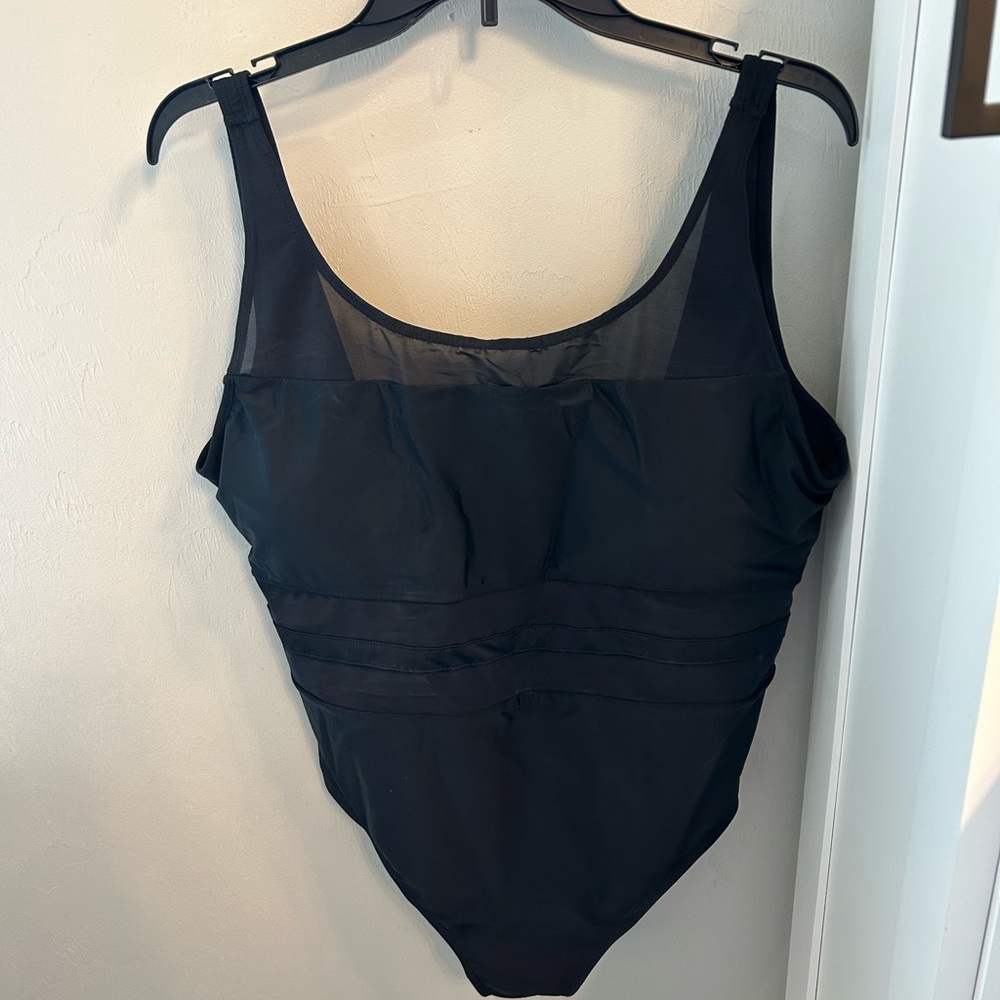 Shapellx Black Swimwear Sz:3XL